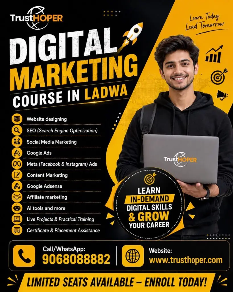 Digital marketing course ladwa